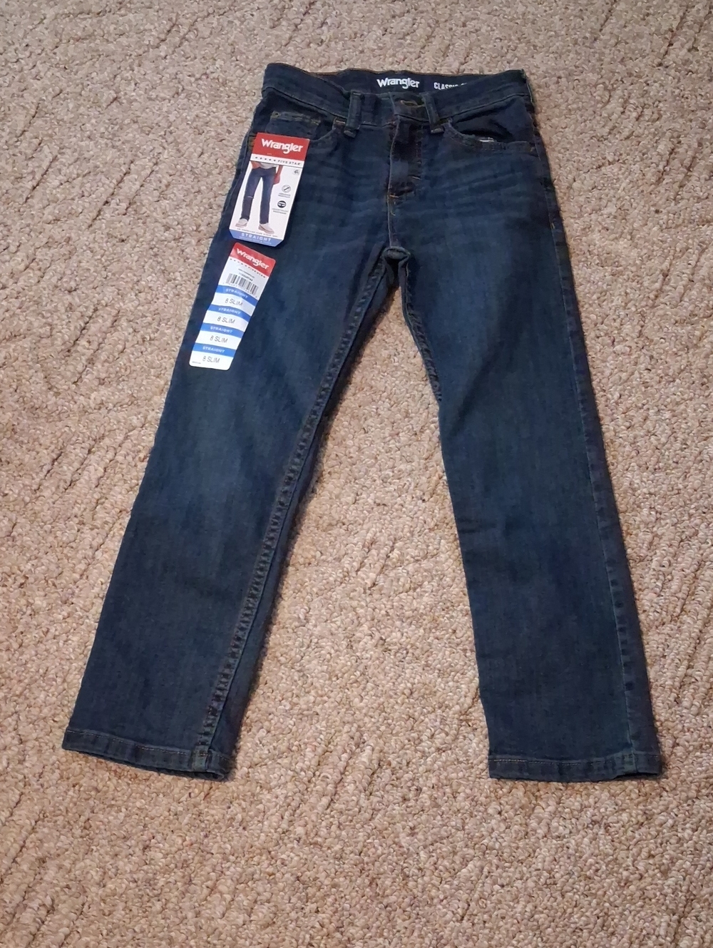 Wrangler Navy Straight-Leg Boy's Jeans